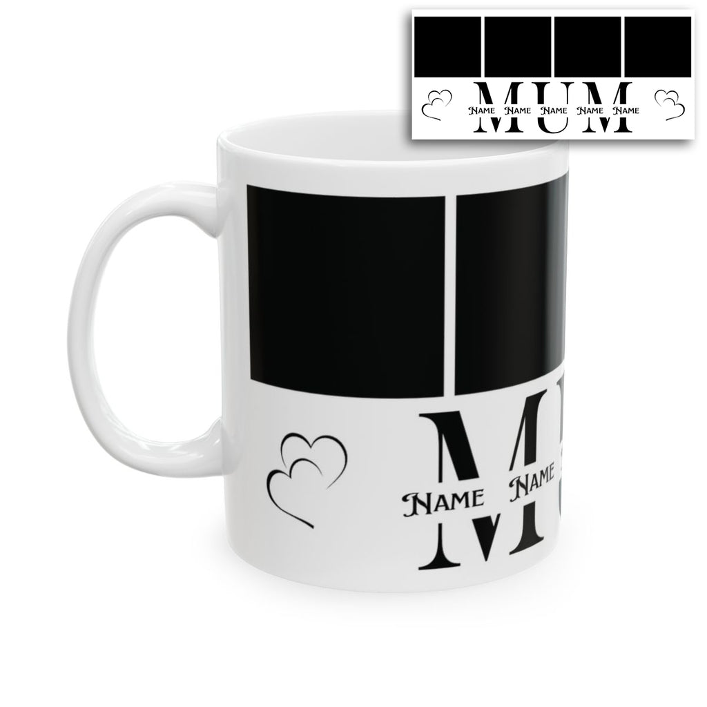 Personalized “MUM” Photo Mug | Custom Mother’s Day Gift with Names & Photos