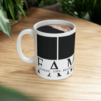 Personalized Family Photo Mug – Custom Picture & Quote Coffee Cup | “Family Where Life Begins” Gift