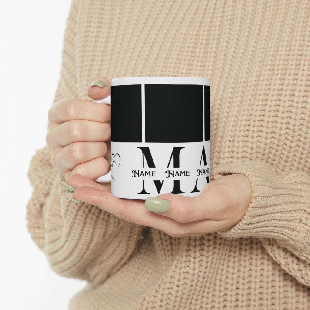 Personalized “MAM” Photo Mug | Custom Mother’s Day Gift with Names & Photos