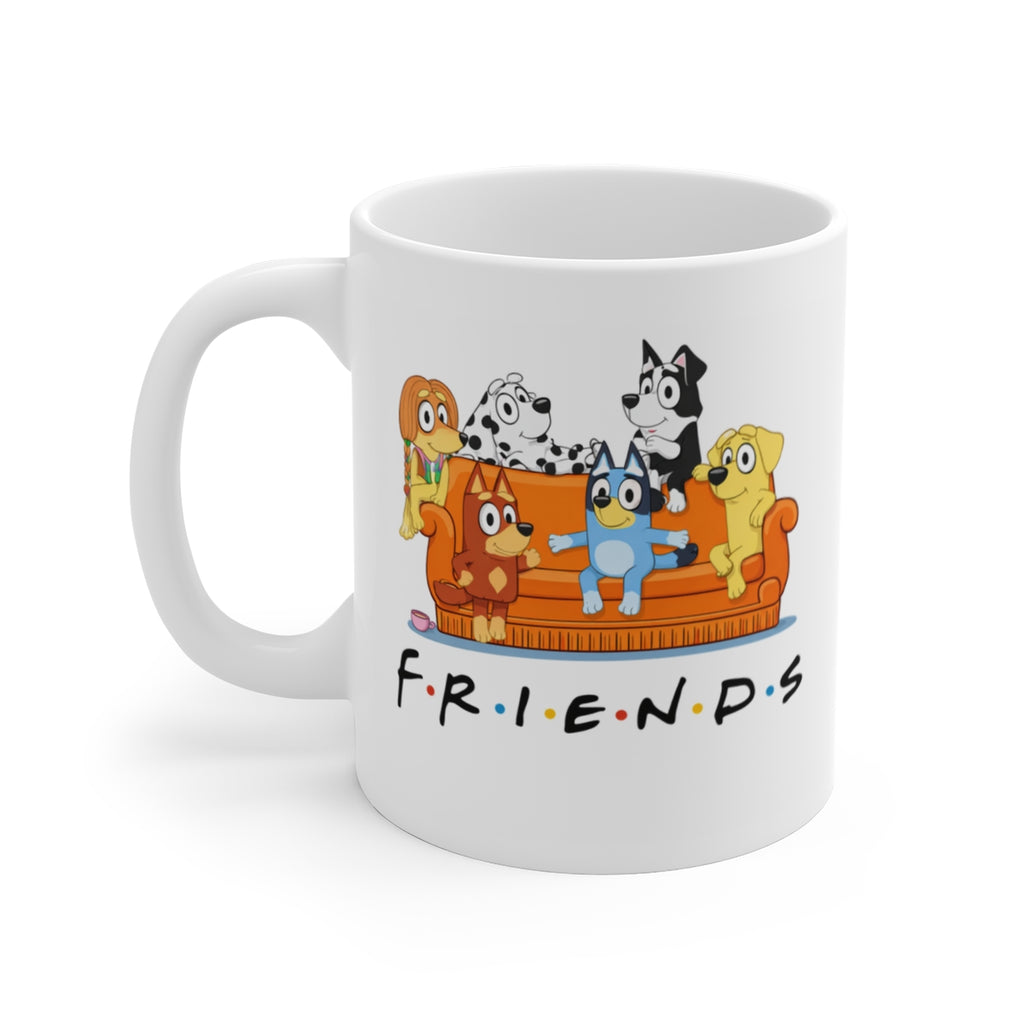 Cute Cartoon Dog Friends Sofa Mug – Funny Coffee Cup Gift for TV Lovers & Best Friends