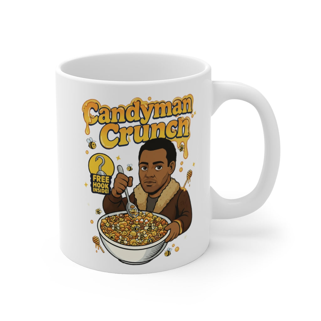 Candyman Crunch Horror Cereal Mug – Funny Candyman Movie Coffee Cup for Horror Fans & Collectors