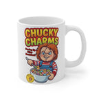 Chucky Charms Horror Coffee Mug – Killer Cereal Parody Cup for Horror Movie Fans