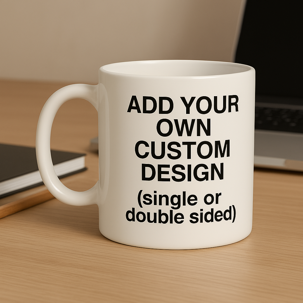 Custom Photo & Text Mug – Personalized Coffee Cup | Create Your Own Design Gift