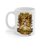 Freddie Purrcury Funny Cat Mug – Don’t Stop Meow Cute Rock Cat Coffee Mug, Parody Music Cat Gift, Cartoon Cat Tea Cup