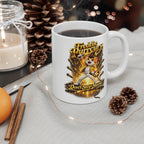 Freddie Purrcury Funny Cat Mug – Don’t Stop Meow Cute Rock Cat Coffee Mug, Parody Music Cat Gift, Cartoon Cat Tea Cup