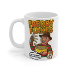 Freddy Flakes Horror Cereal Mug – Funny Nightmare Parody Coffee Cup for Horror Movie Fans