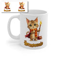 Hermeownie Cat Wizard Mug – Cute Magical Kitten Coffee Cup – Funny Fantasy Cat Ceramic Mug Gift
