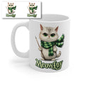 Meowfoy Cat Wizard Mug – Cute Magical Cat Coffee Cup – Funny Fantasy Kitten Ceramic Mug Gift