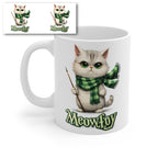 Meowfoy Cat Wizard Mug – Cute Magical Cat Coffee Cup – Funny Fantasy Kitten Ceramic Mug Gift