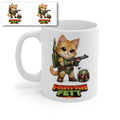 Pawpaw Fett Funny Cat Mug – Cute Space Bounty Hunter Kitten Coffee Cup – Sci-Fi Inspired Novelty Gift for Cat Lovers