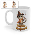 Purrfessor Meowgonagall Cat Wizard Mug – Cute Magical Kitten Coffee Cup – Funny Fantasy Ceramic Mug Gift