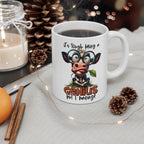 Funny Cow Mug – “It’s Tough Being a Genius but I Manage” – Cute Animal Coffee Cup for Cow Lovers