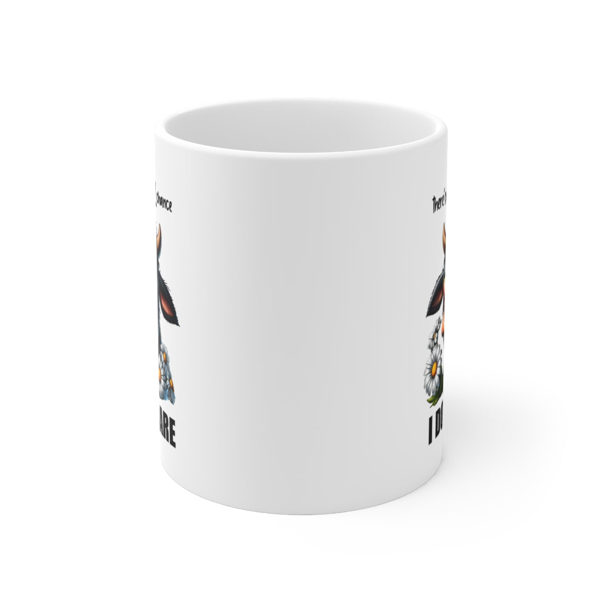 Funny Cow Mug – “99% Chance I Don’t Care” Coffee Cup | Cute Lazy Cow Gift for Coffee Lovers, Cow Humor Mug