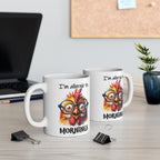 Funny Chicken Mug – “I’m Allergic to Mornings” Coffee Cup | Cute Animal Lover Gift for Morning Haters