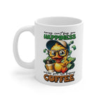 Funny Duck Coffee Mug – “Money Can’t Buy Happiness Unless You’re Buying Coffee” – Cute Coffee Lover Gift Cup