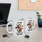 Funny Cow Mug – “I’m Sorry Did I Roll My Eyes Out Loud?” – Cute Animal Coffee Cup, Farmhouse Gift for Cow Lovers