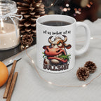 Funny Cow Mug – “Not My Pasture, Not My Bullshit” | Sarcastic Coffee Cup for Office & Home | Perfect Gift for Animal Lovers
