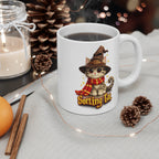 Sorting Cat Wizard Mug – Cute Magical Kitten Coffee Cup for Cat Lovers & Fantasy Fans