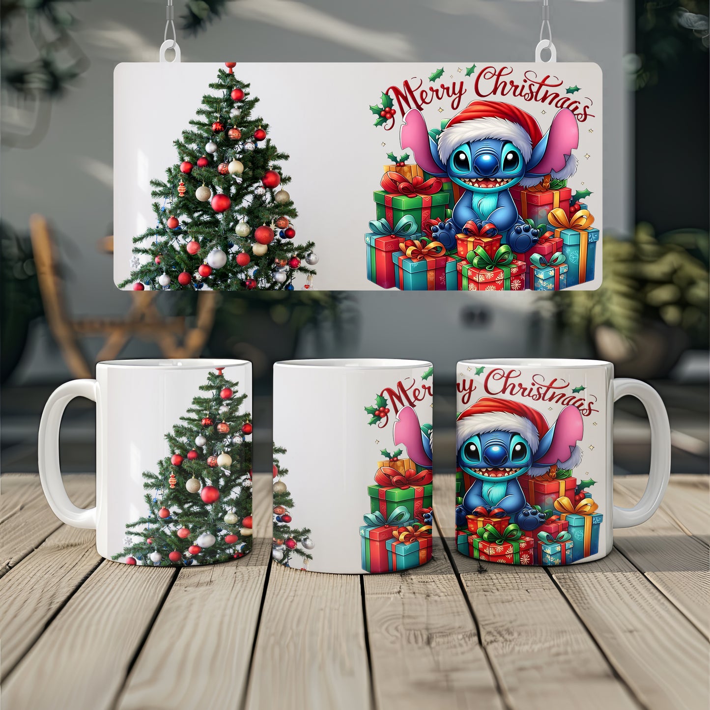 Christmas Stitch Mug – Merry Christmas Coffee Cup