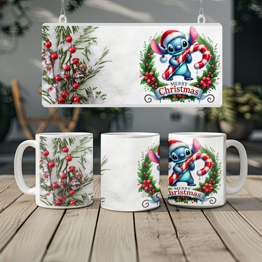 Cute Christmas Character Mug – Festive Holiday Coffee Cup