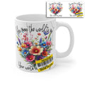 You Mean the World to Me Mum Mug – Mother’s Day Floral Coffee Cup Gift for Mum