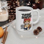 Tupawc Shapurr Cat Mug – Funny Hip Hop Kitten Coffee Cup – Meow Against the World Gift