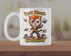 David Meowie Space Pawdity Funny Cat Mug – Cute Space Cat Coffee Mug, Parody Music Cat Gift, Cartoon Cat Tea Cup