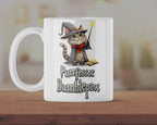 Purrfessor Dumblepaw Cat Wizard Mug – Cute Magical Cat Coffee Cup – Funny Fantasy Kitten Ceramic Mug Gift