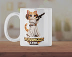 Cute Space Princess Cat Mug – Funny Sci-Fi Kitten Coffee Cup Gift