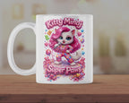 Kitty Minaj Super Paws Funny Cat Mug – Cute Pop Star Parody Coffee Mug, Kawaii Cartoon Cat Tea Cup Gift for Cat Lovers